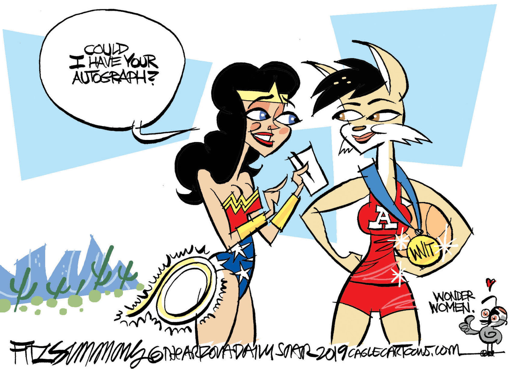 Daily Fitz Cartoon: Lady Cats